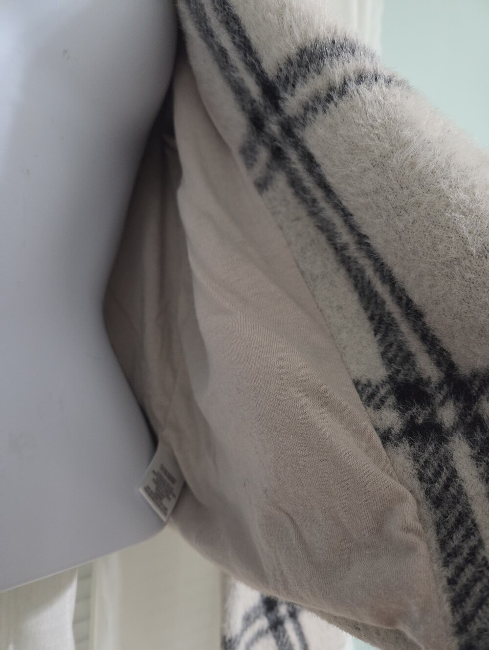 Z Supply Cream Plaid Zip-Front Moto Jacket - Picture 3 of 6